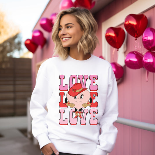 Love Stacked Western Heart | Sweatshirt