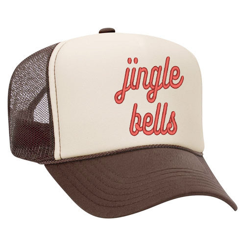 Embroidered Jingle Bells Bold Cursive | Foam Trucker Hat