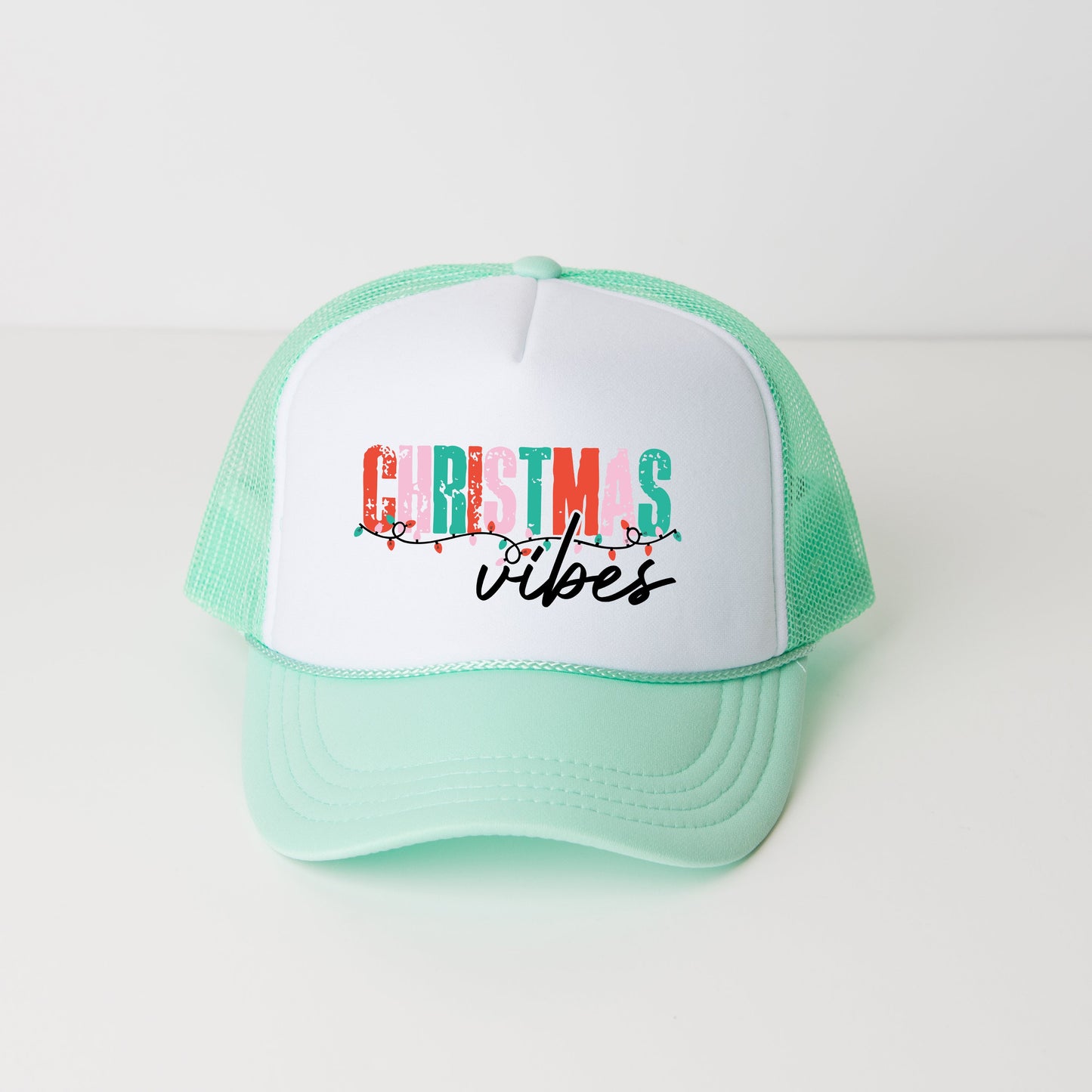 Christmas Vibes Lights | Foam Trucker Hat