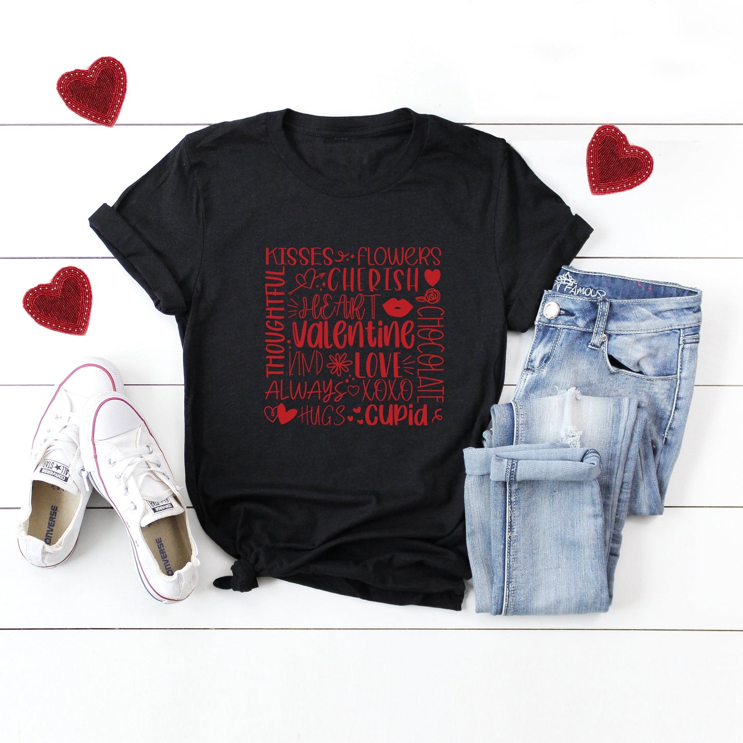 Valentine Collage | Short Sleeve Graphic Tee