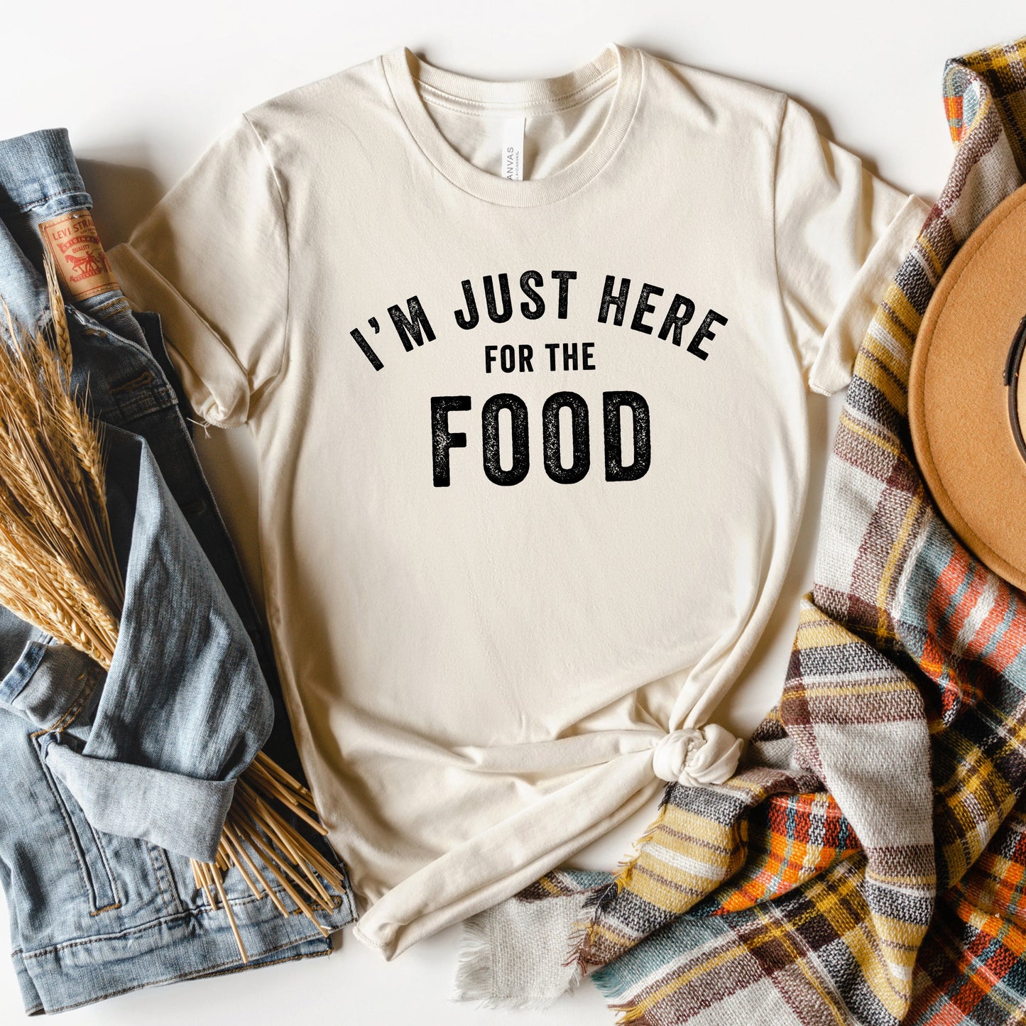 I'm Just Here For The Food | Short Sleeve Graphic Tee