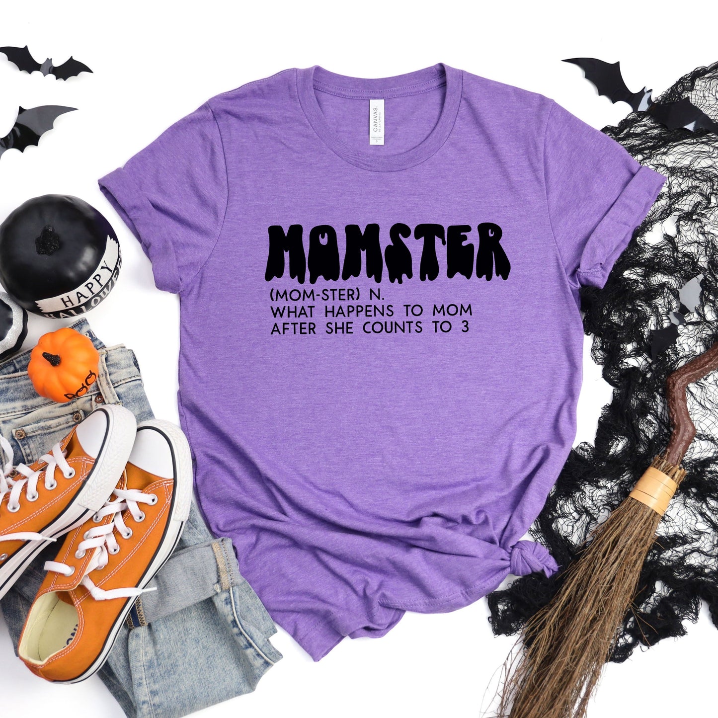 Halloween Momster Definition | Short Sleeve Crew Neck