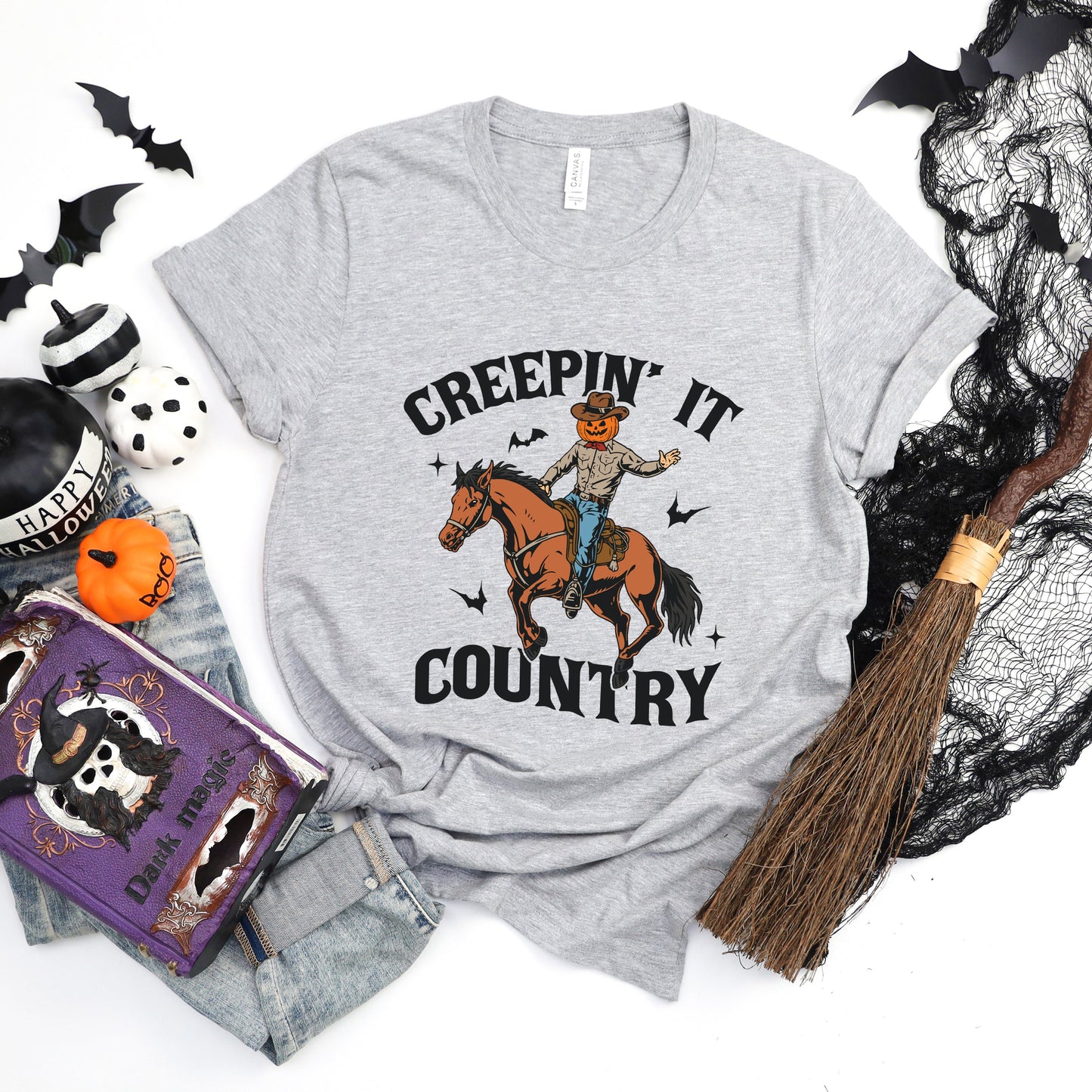 Creepin' It Country Cowboy | Short Sleeve Crew Neck