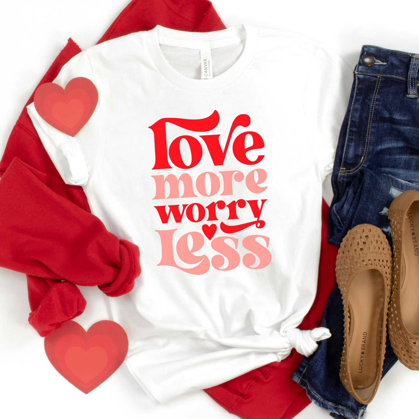 Love More Worry Less | Short Sleeve Graphic Tee