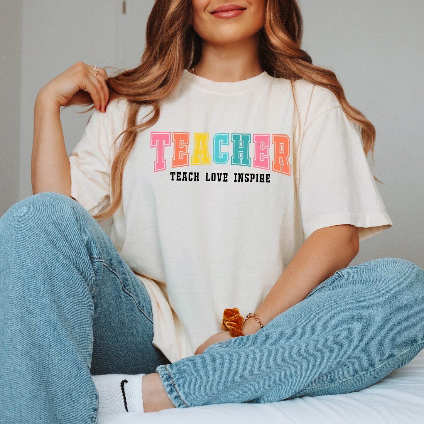 Teacher Bright Varsity | Garment Dyed Short Sleeve Tee