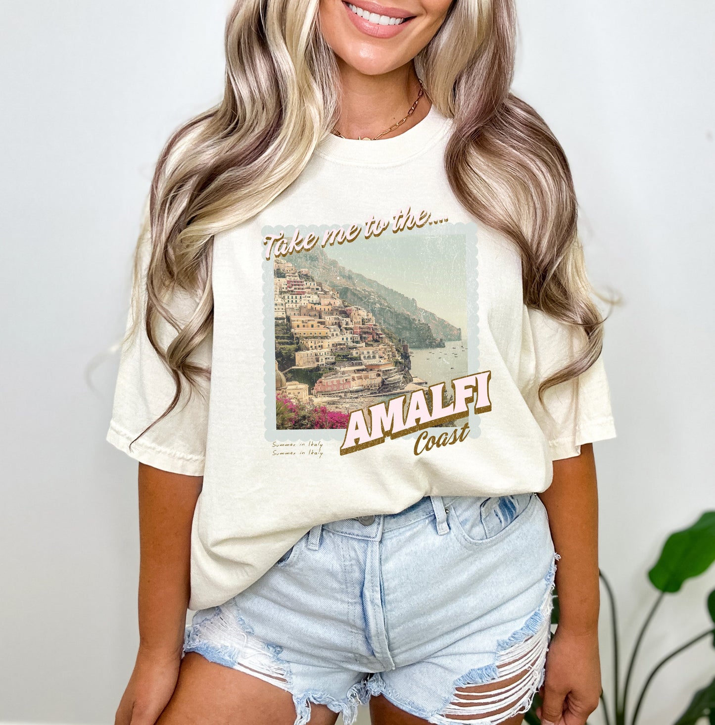 Take Me To Amalfi Coast | Garment Dyed Short Sleeve Tee