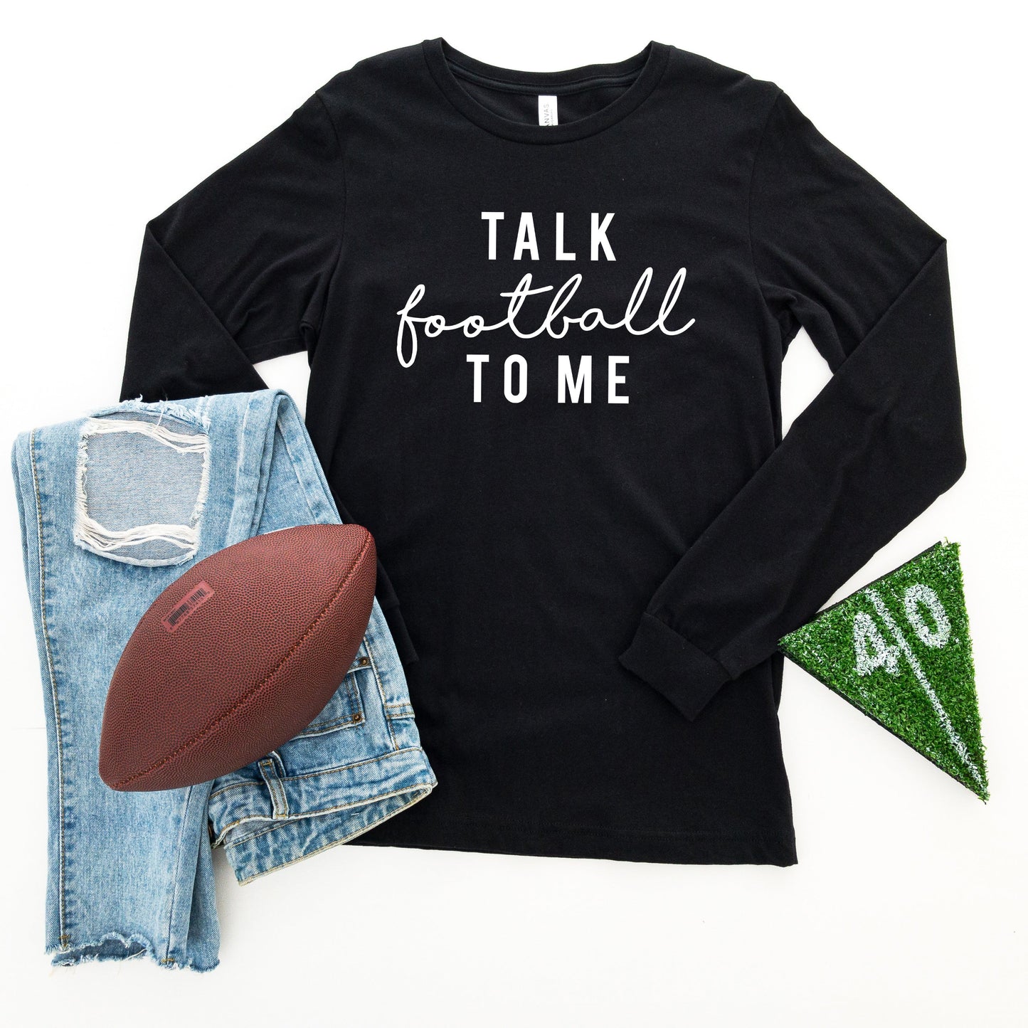 Talk Football To Me | Long Sleeve Graphic Tee