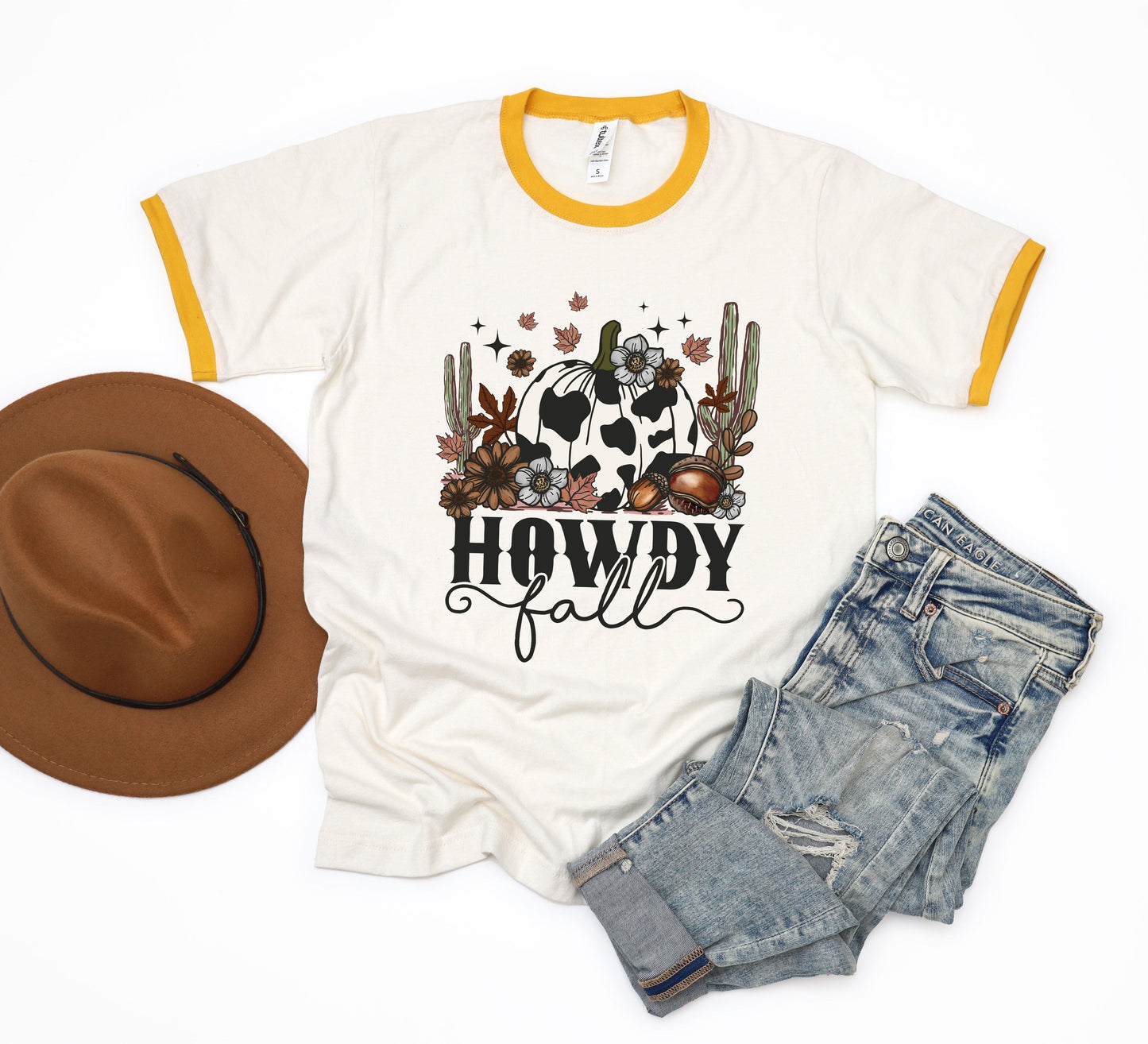 Howdy Fall Pumpkin | Ringer Tee