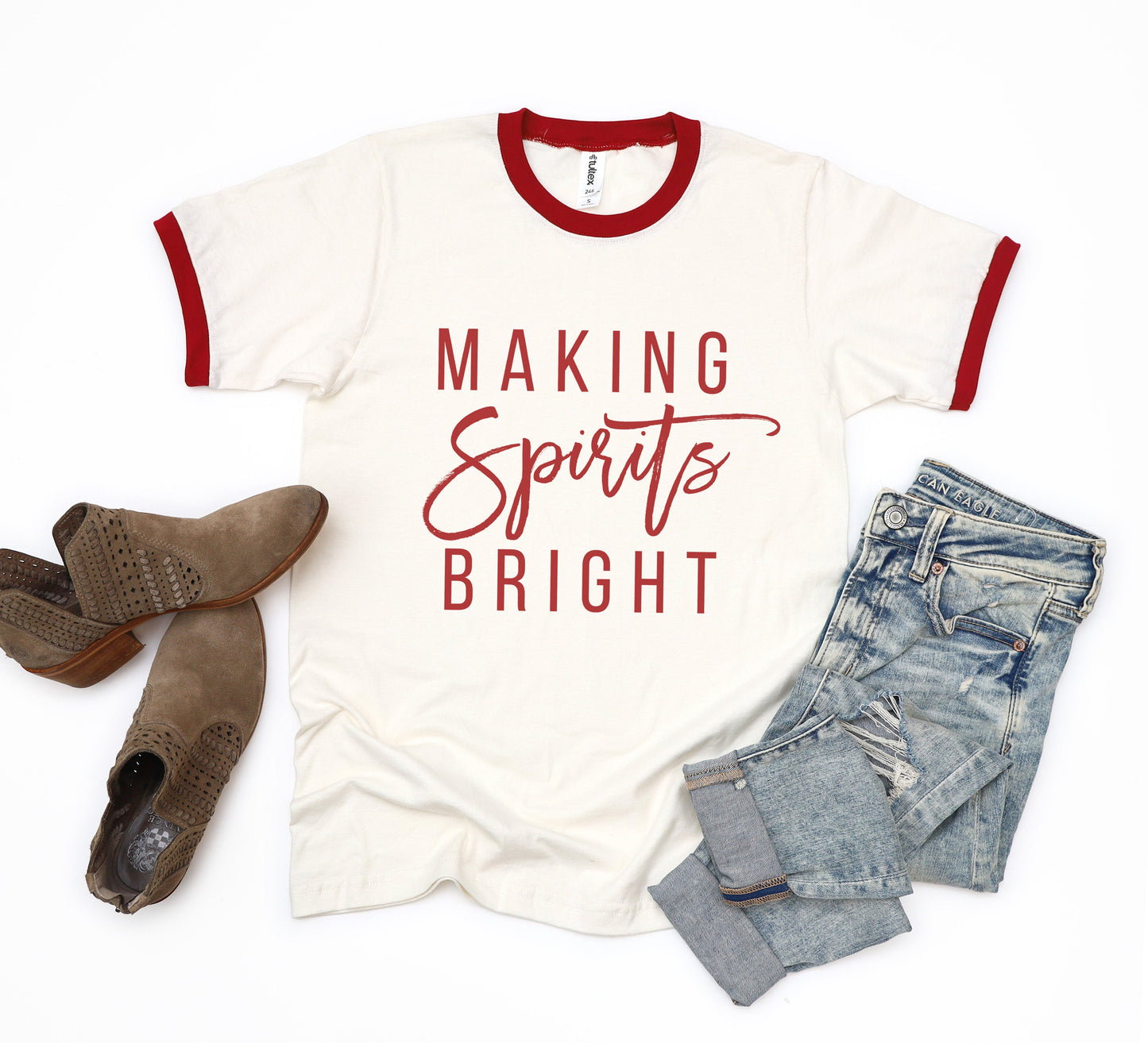 Making Spirits Bright | Ringer Tee