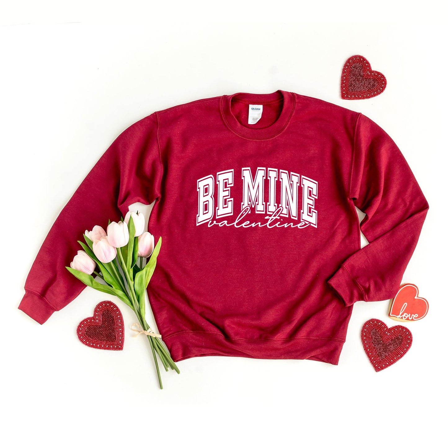 Be Mine Valentine Varsity | Sweatshirt