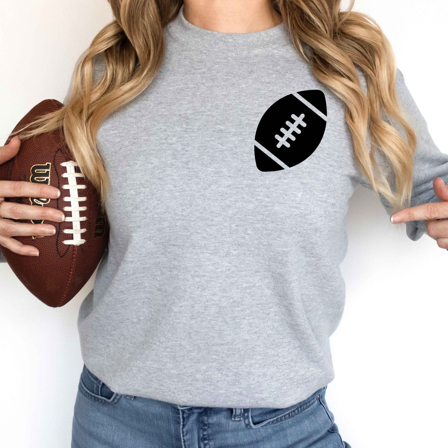 Game Day Football | Front And Back Design Sweatshirt