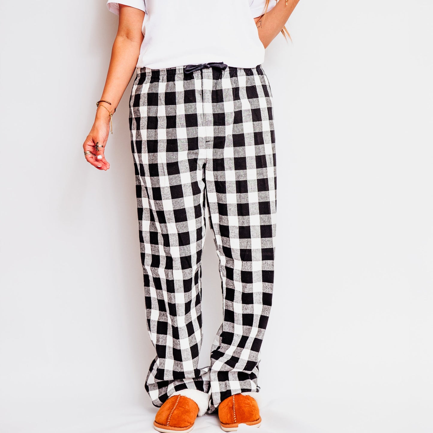 Permanently Tired Bold | Plaid Pajama Set