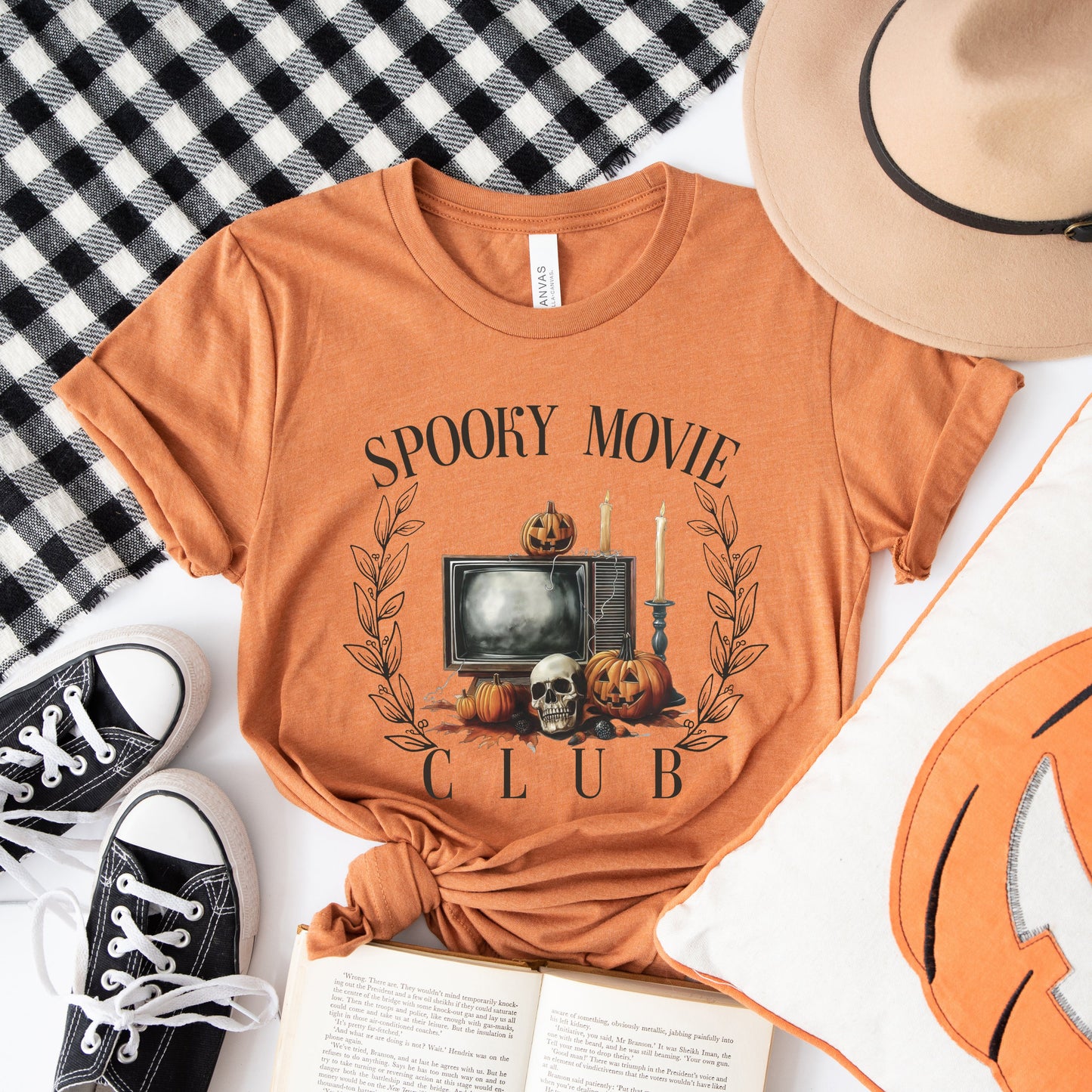 Spooky Movie Club | Short Sleeve Crew Neck