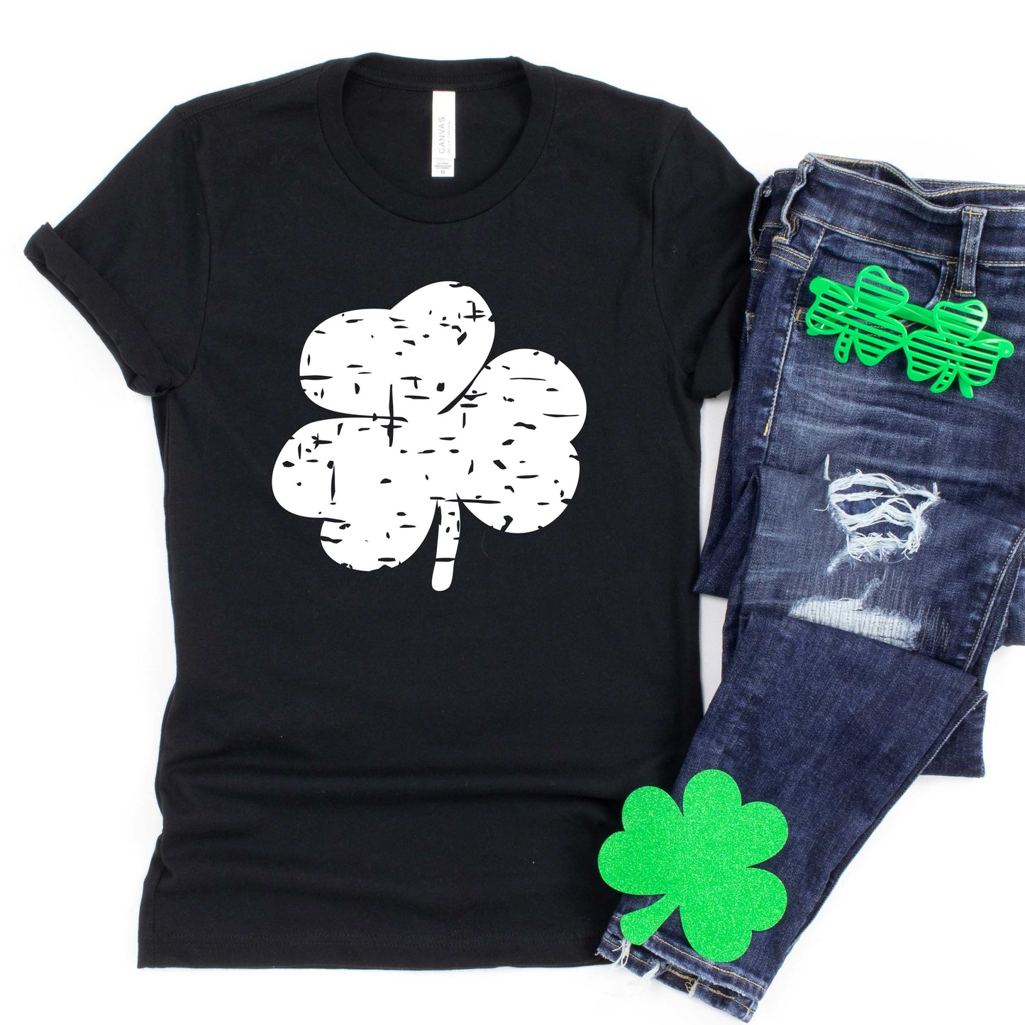 Grunge Clover | Short Sleeve Graphic Tee