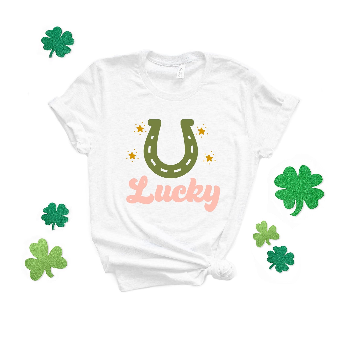 Lucky Horse Shoe | Short Sleeve Graphic Tee