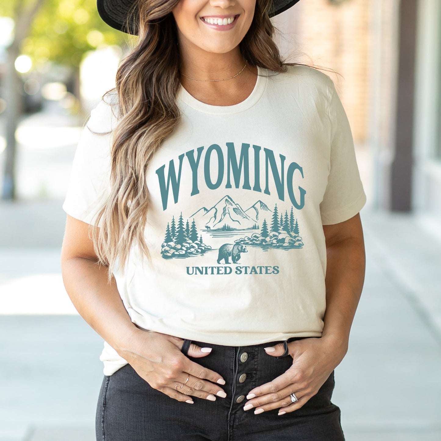 Wyoming Forest Scene | Short Sleeve Crew Neck