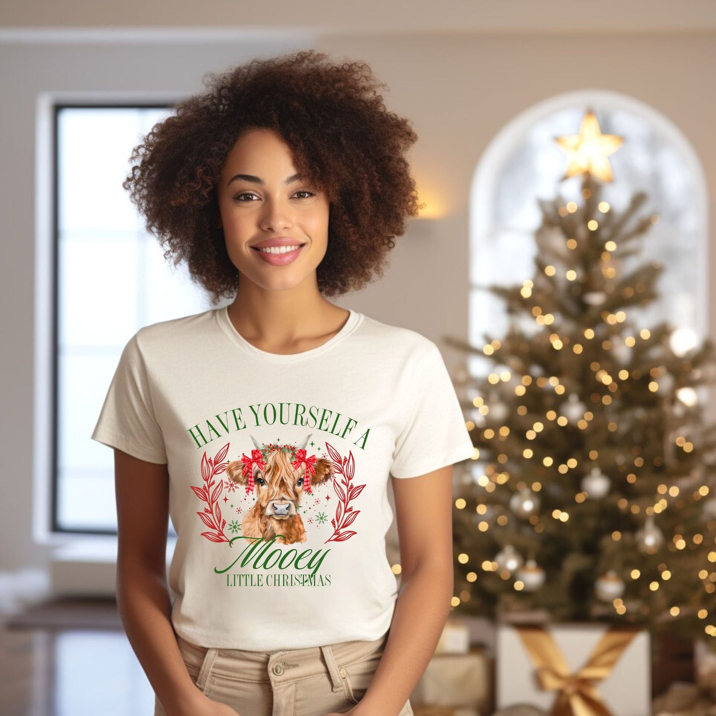 Mooey Christmas | Short Sleeve Crew Neck