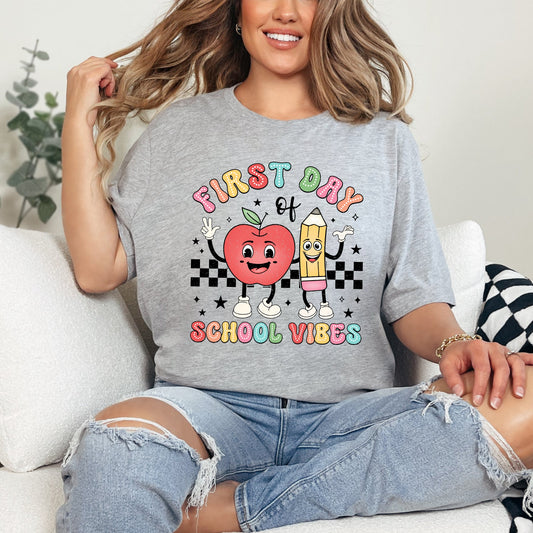 First Day School Vibes | Short Sleeve Graphic Tee