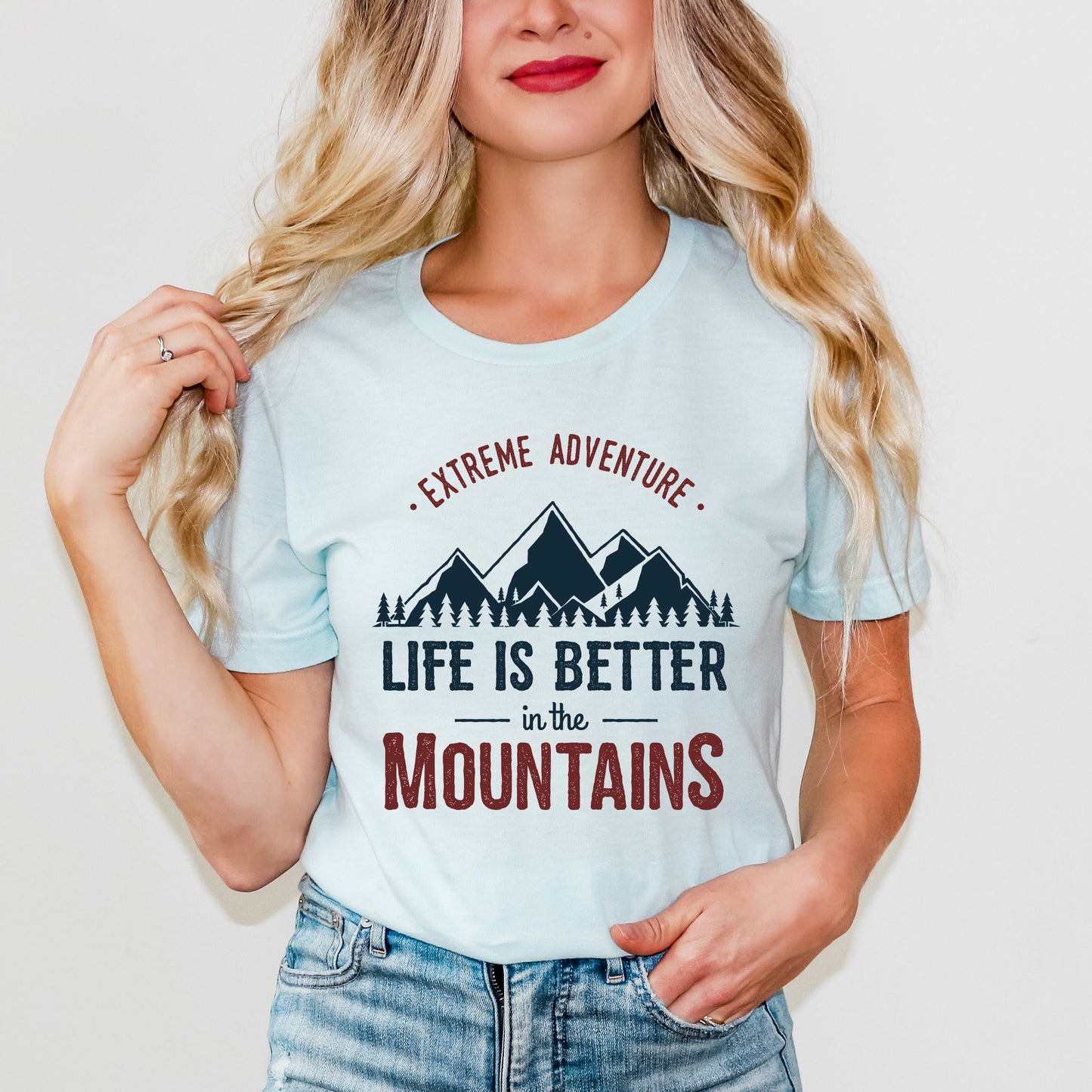 Life Is Better In The Mountains Colorful | Short Sleeve Graphic Tee