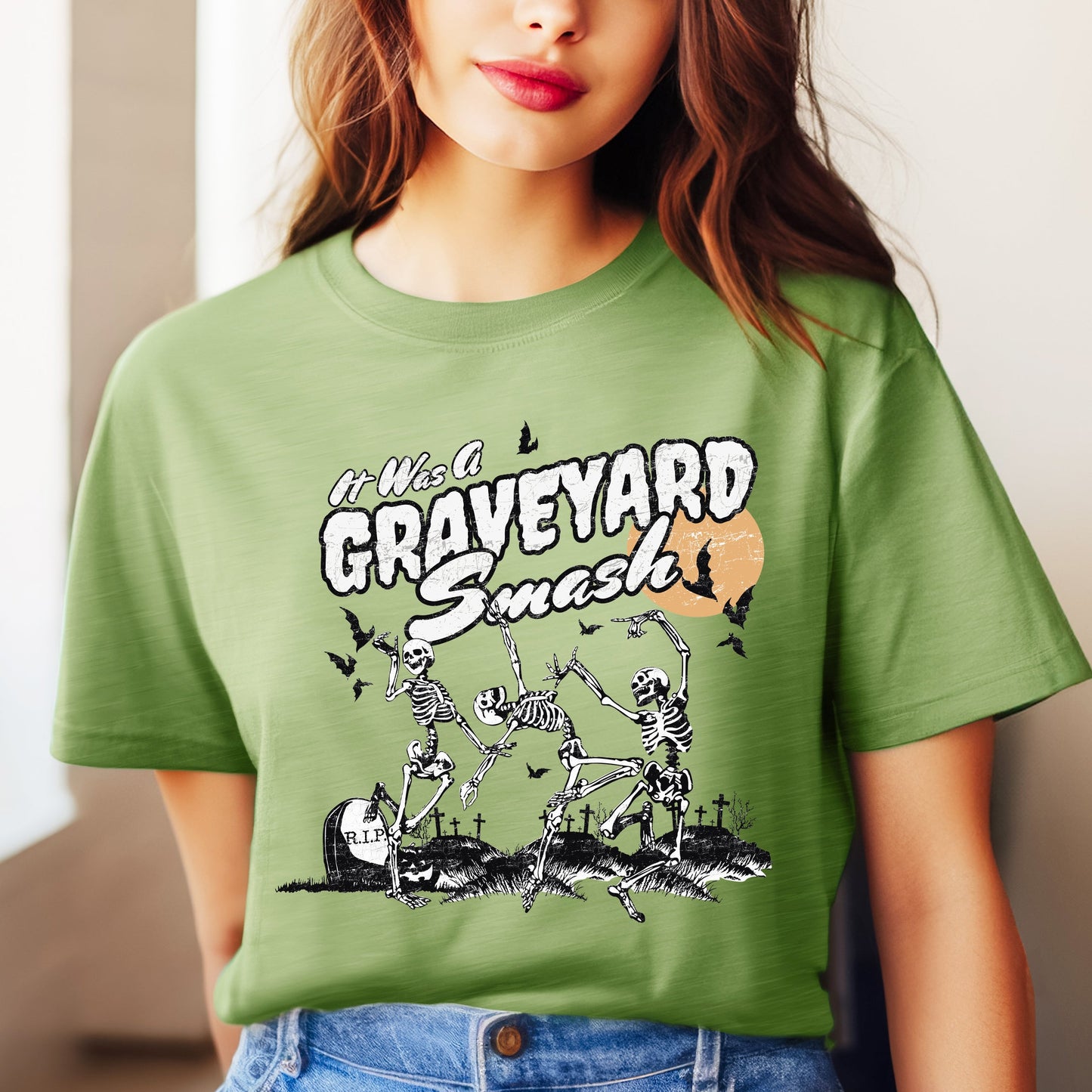 Graveyard Smash Skeleton | Short Sleeve Crew Neck