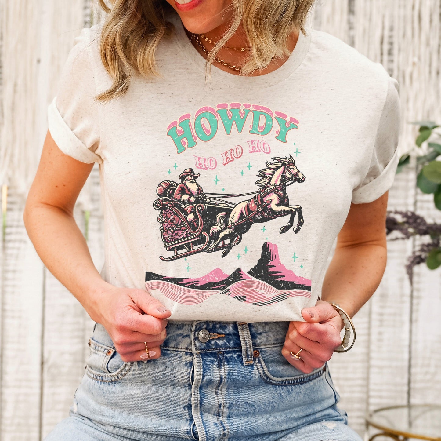 Howdy Ho Ho Ho | Short Sleeve Crew Neck