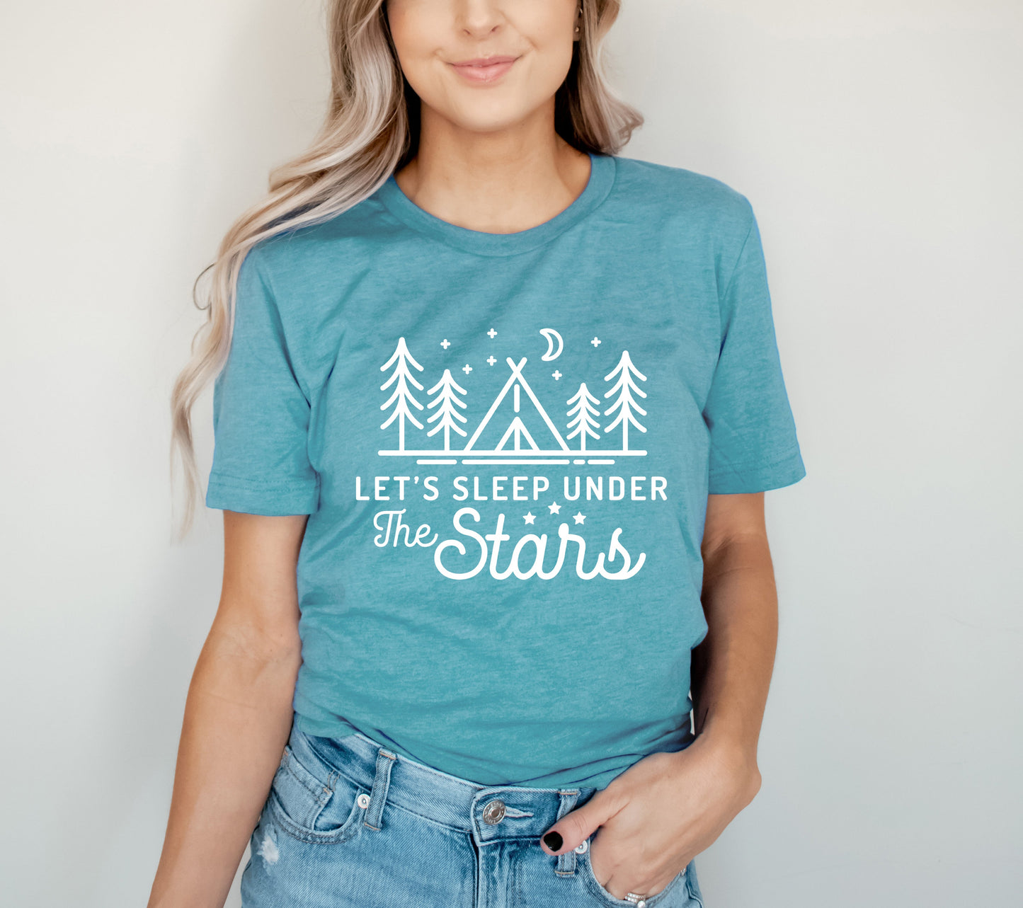 Let's Sleep Under The Stars | Short Sleeve Graphic Tee