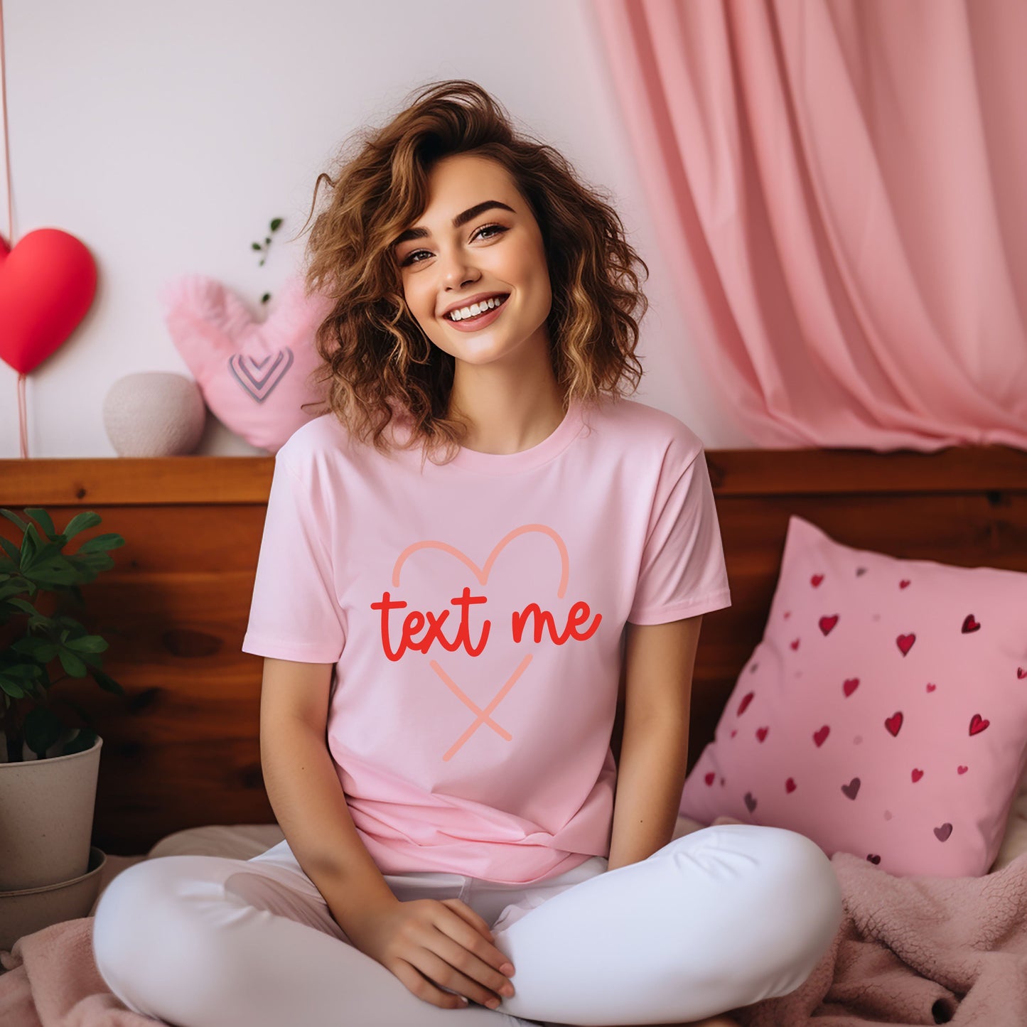 Text Me Heart | Short Sleeve Graphic Tee