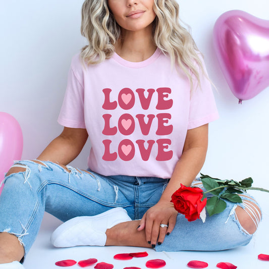 Love Love Love | Short Sleeve Graphic Tee