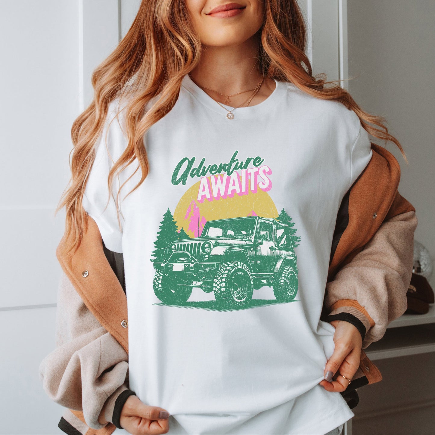 Adventure Awaits Jeep | Short Sleeve Graphic Tee