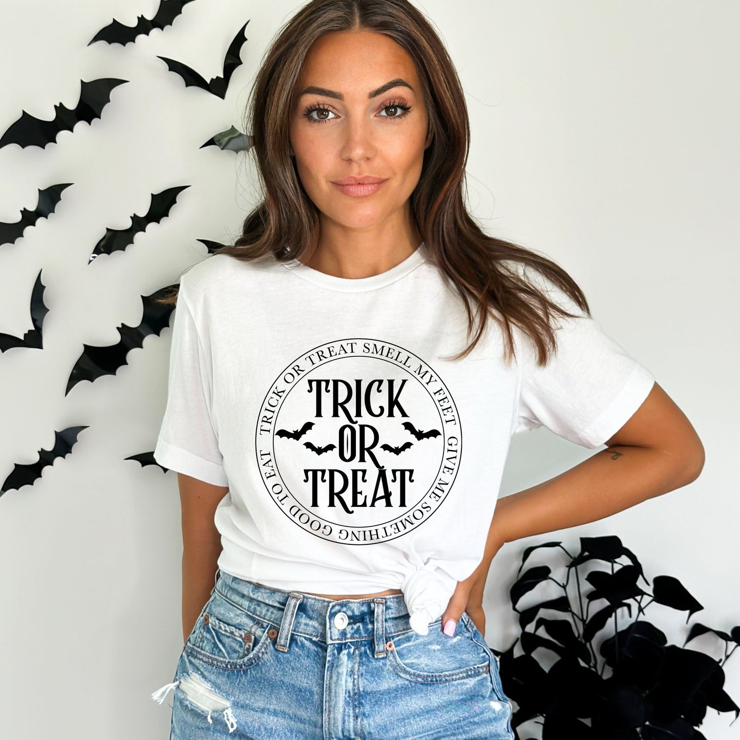 Trick Or Treat Circle | Short Sleeve Graphic Tee