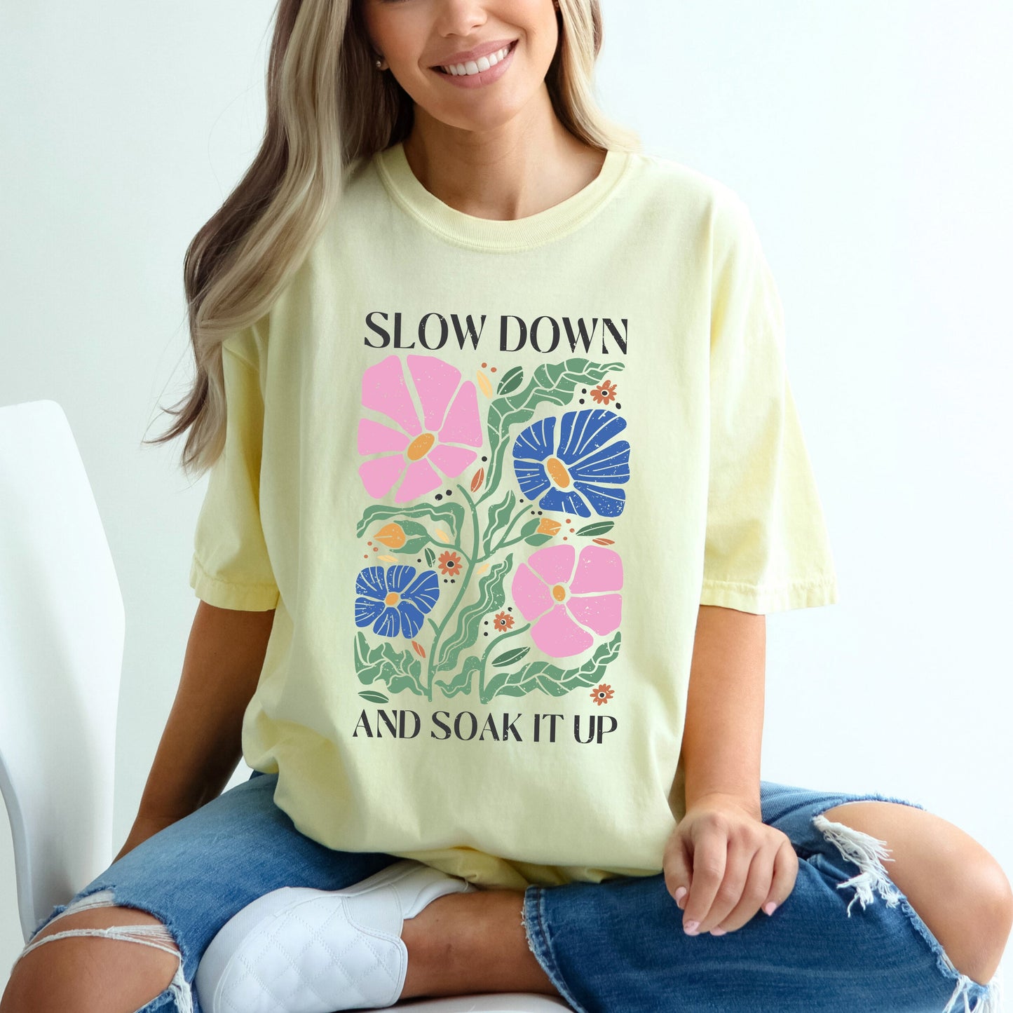 Boho Slow Down | Garment Dyed Short Sleeve Tee