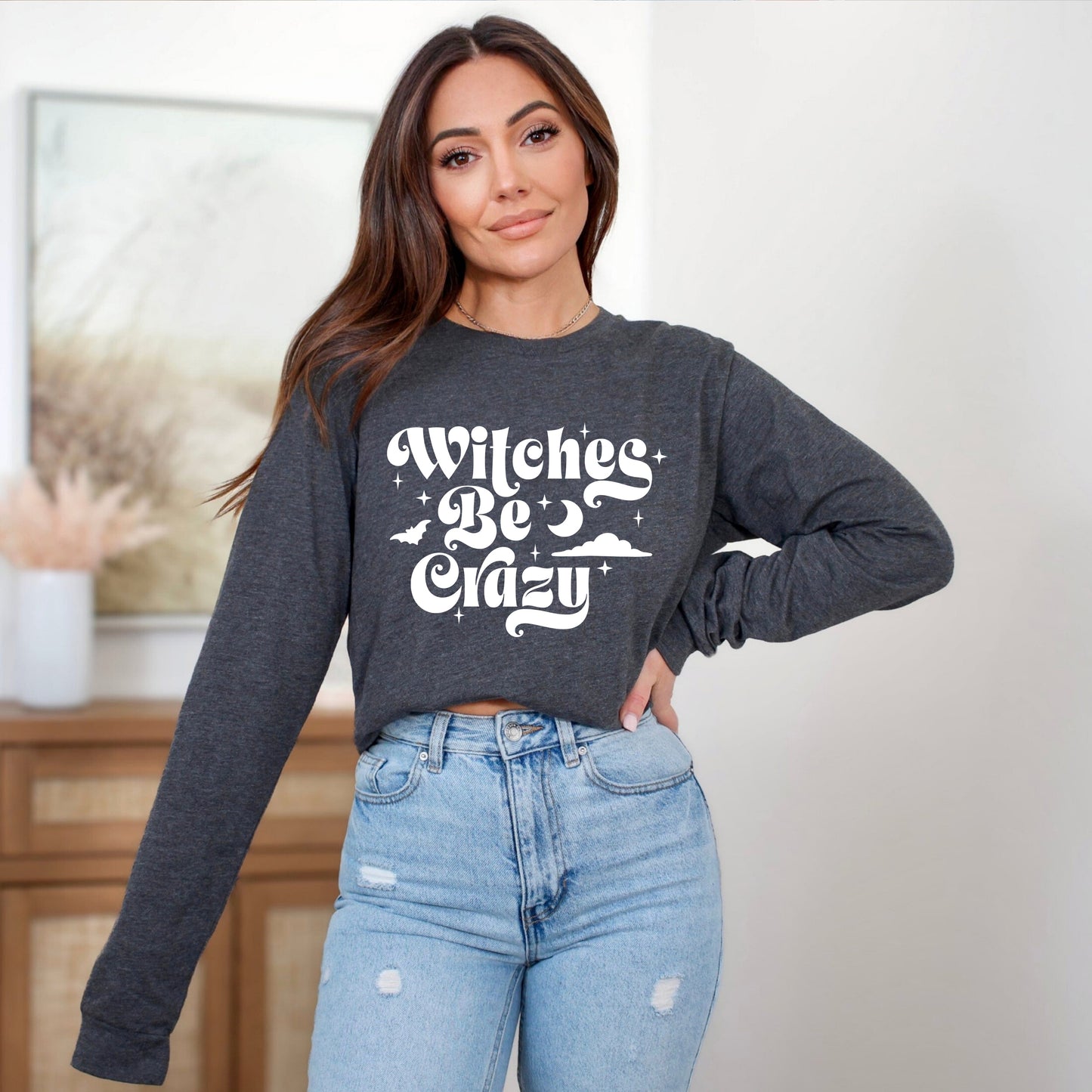 Witches Be Crazy Moon | Long Sleeve Crew Neck