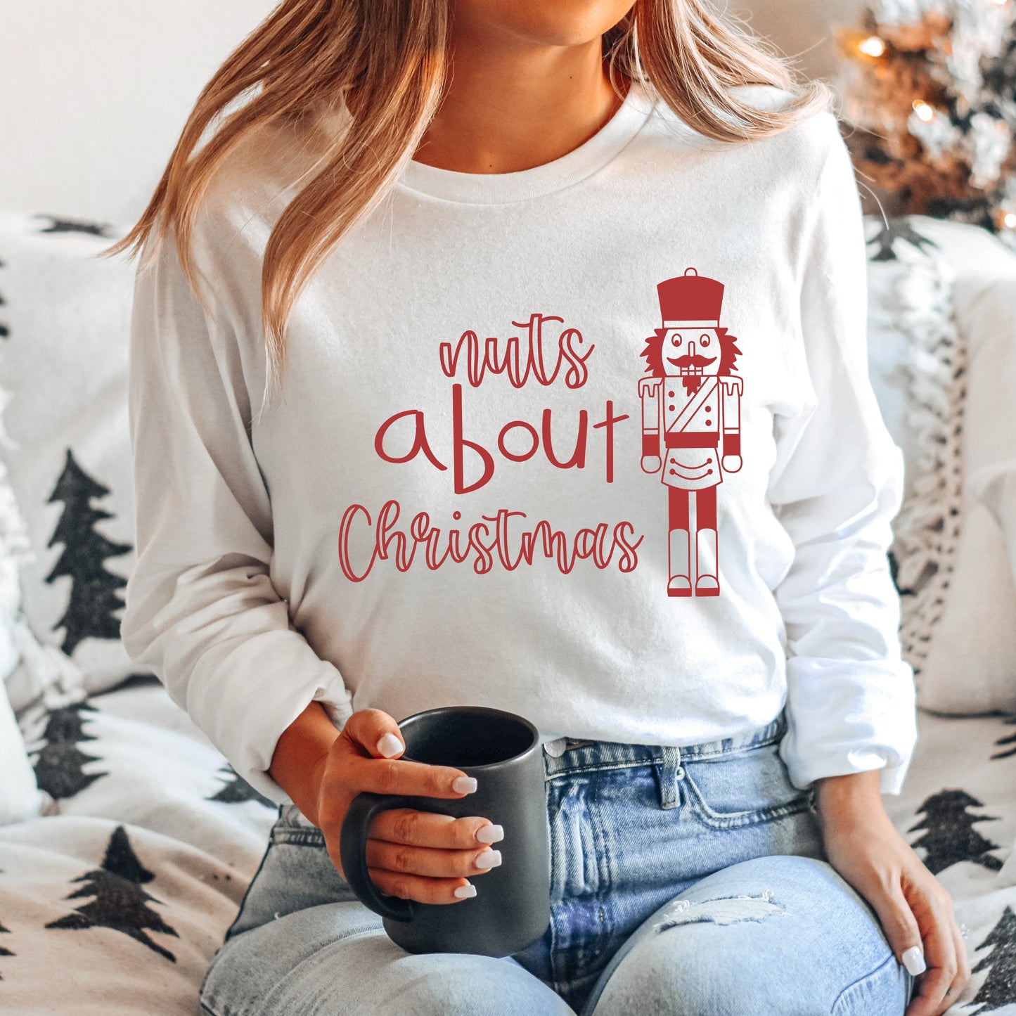 Nuts About Christmas | Long Sleeve Crew Neck