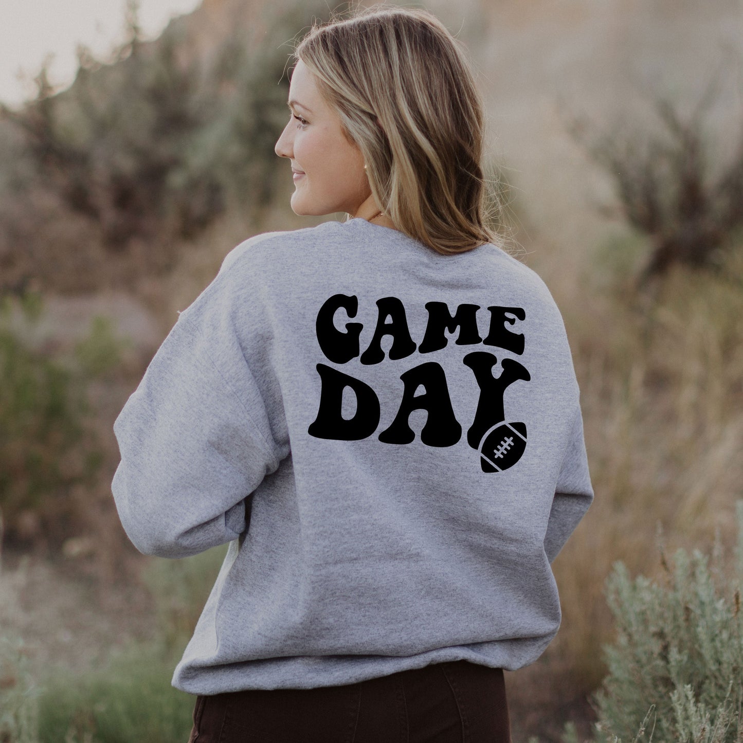 Game Day Football | Front And Back Design Sweatshirt