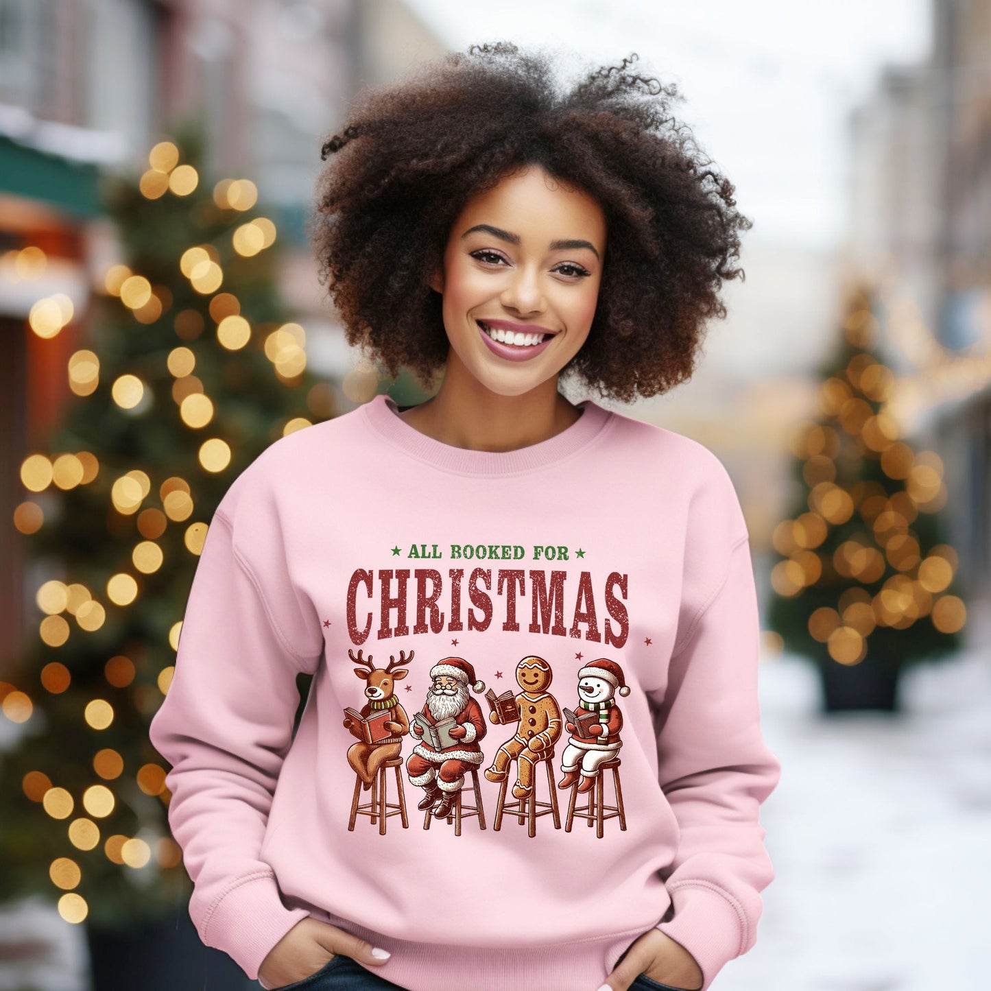 Booked For Christmas Stool | Sweatshirt