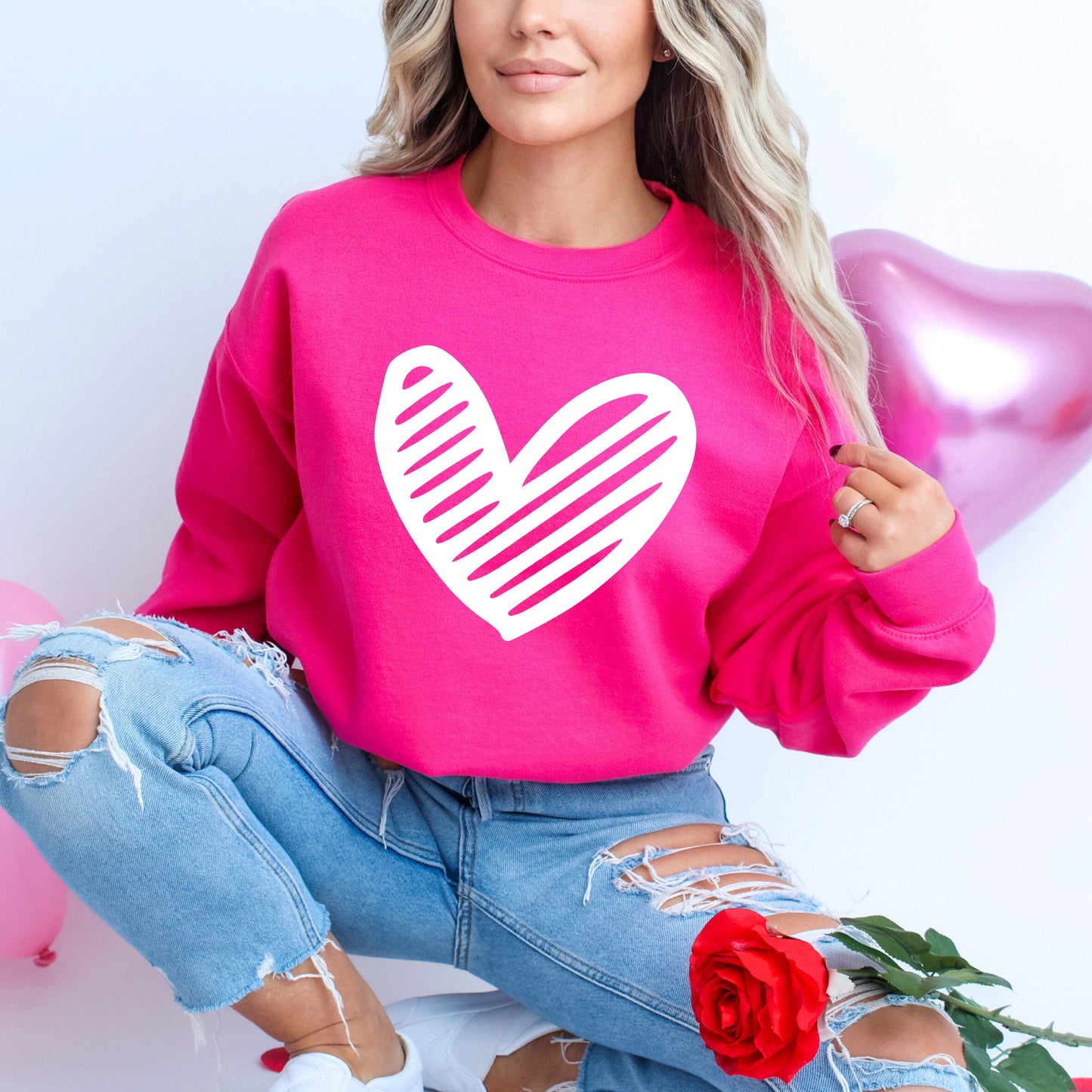 Heart Scribble | Sweatshirt