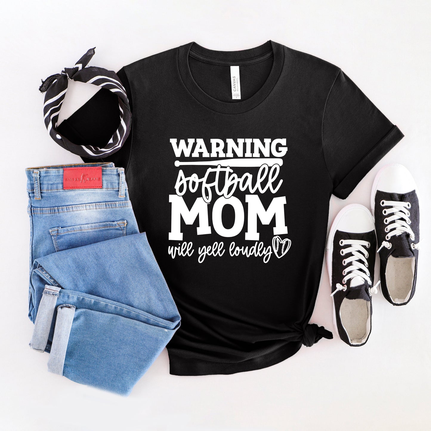 Warning Softball Mom | Short Sleeve Graphic Tee