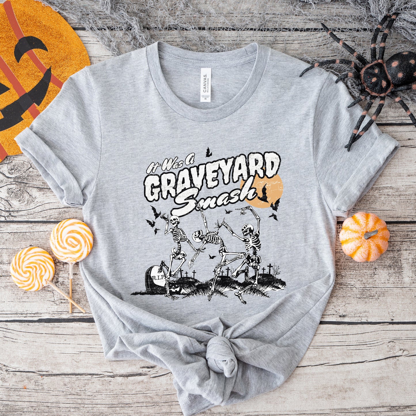 Graveyard Smash Skeleton | Short Sleeve Crew Neck