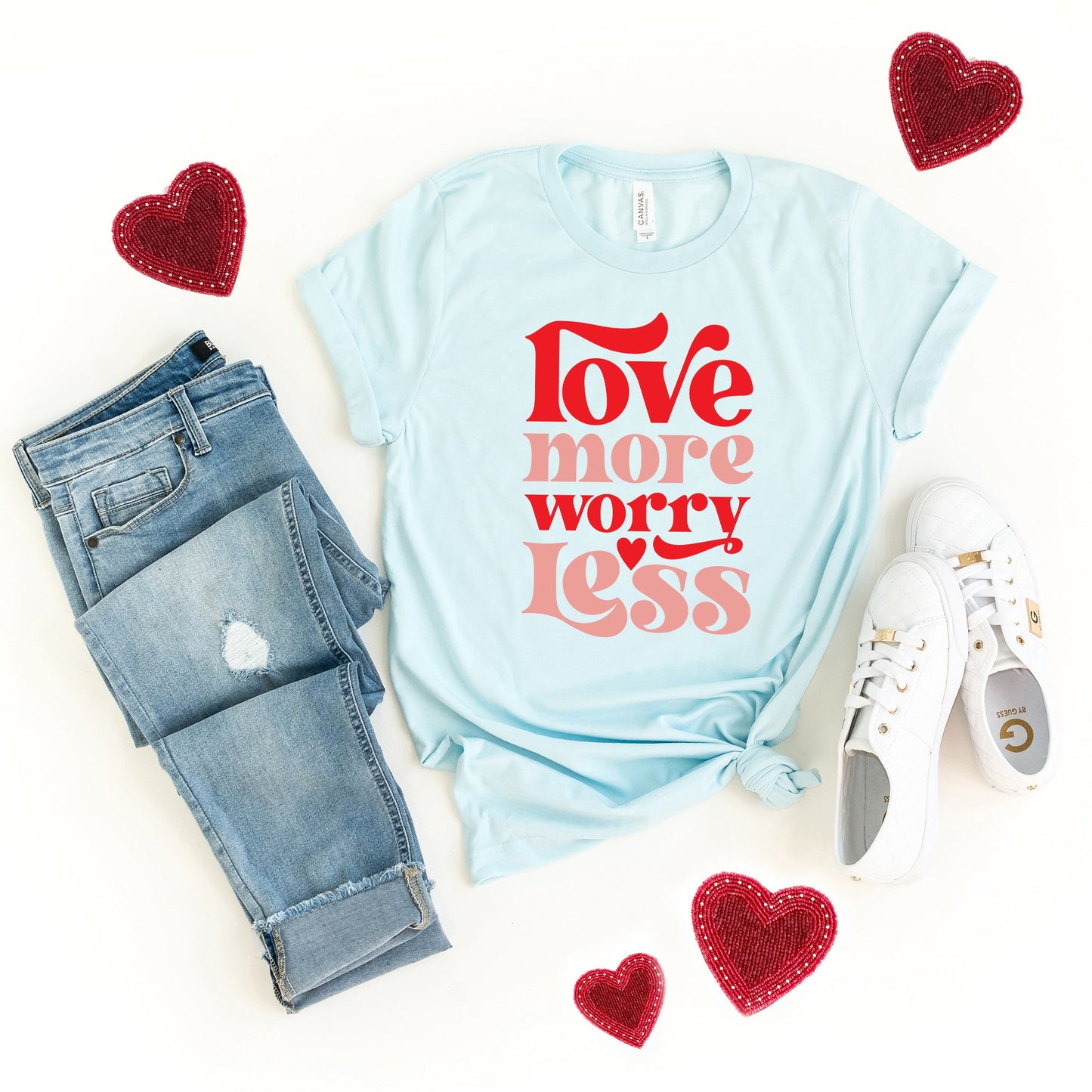 Love More Worry Less | Short Sleeve Graphic Tee