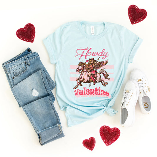 Howdy Valentine Horse | Short Sleeve Graphic Tee