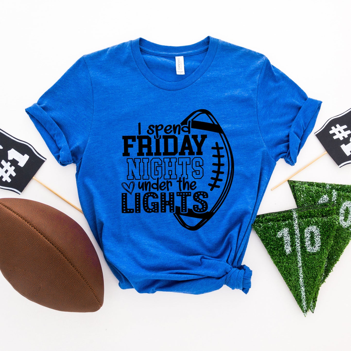 I Spend Friday Nights Under The Lights | Short Sleeve Graphic Tee