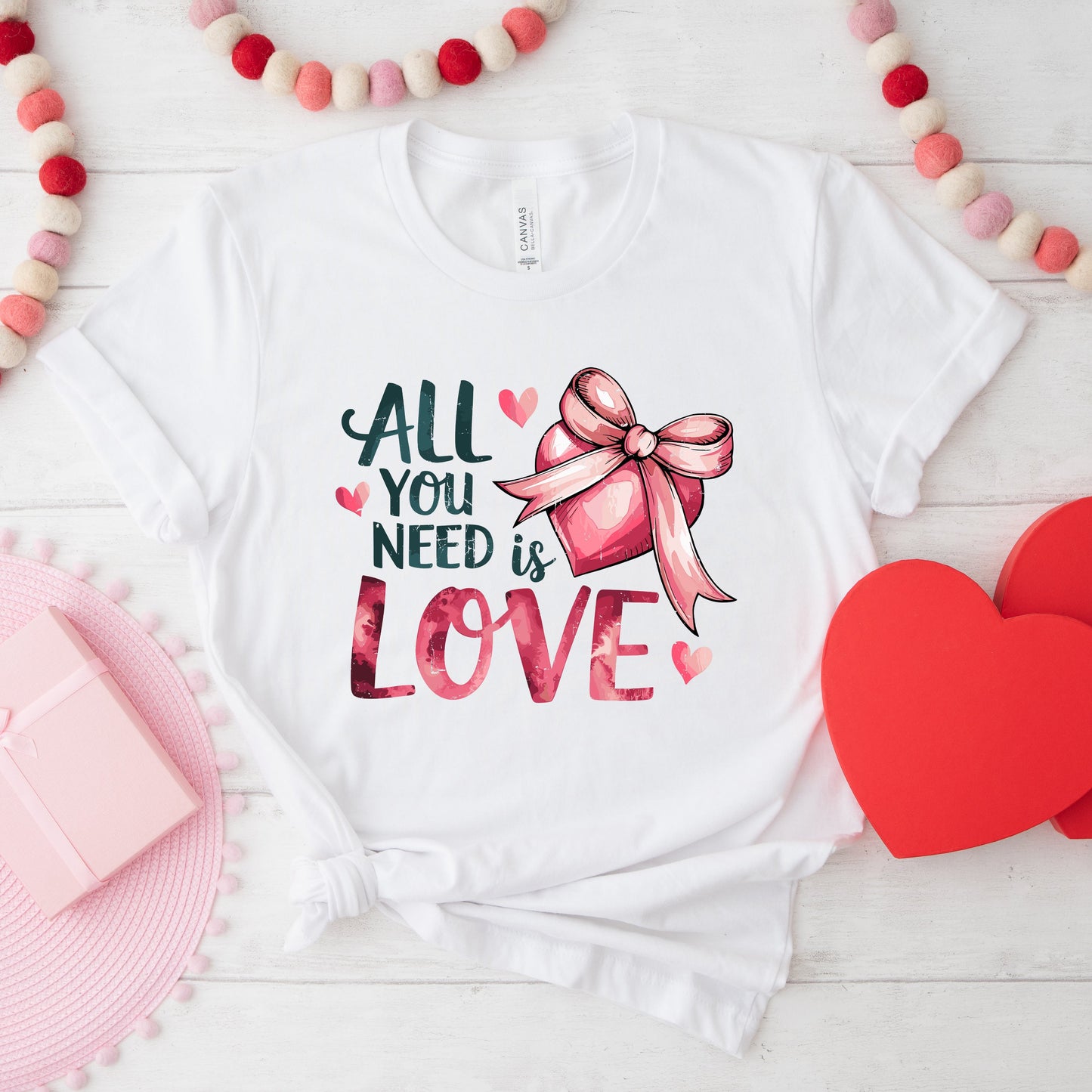 All You Need Is Love Coquette | Short Sleeve Graphic Tee