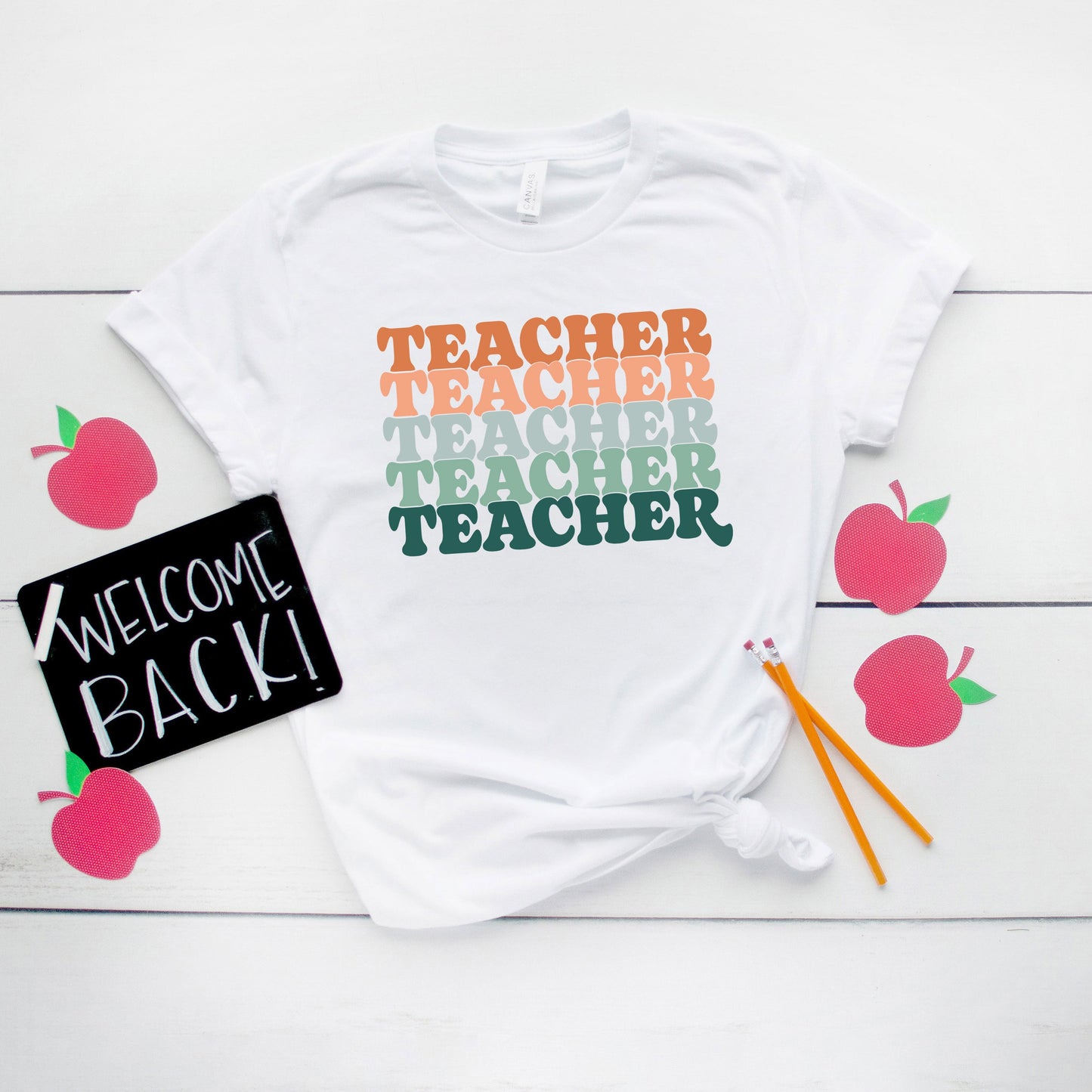 Stacked Teacher | Short Sleeve Graphic Tee