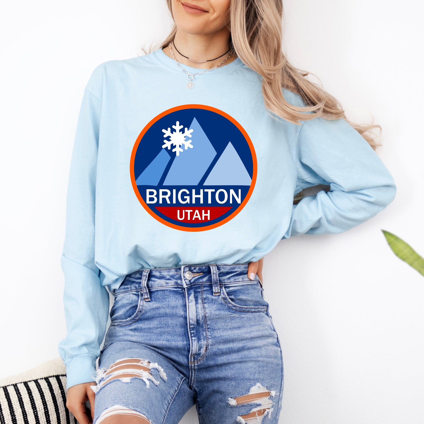 Brighton Ski Resort | Garment Dyed Long Sleeve