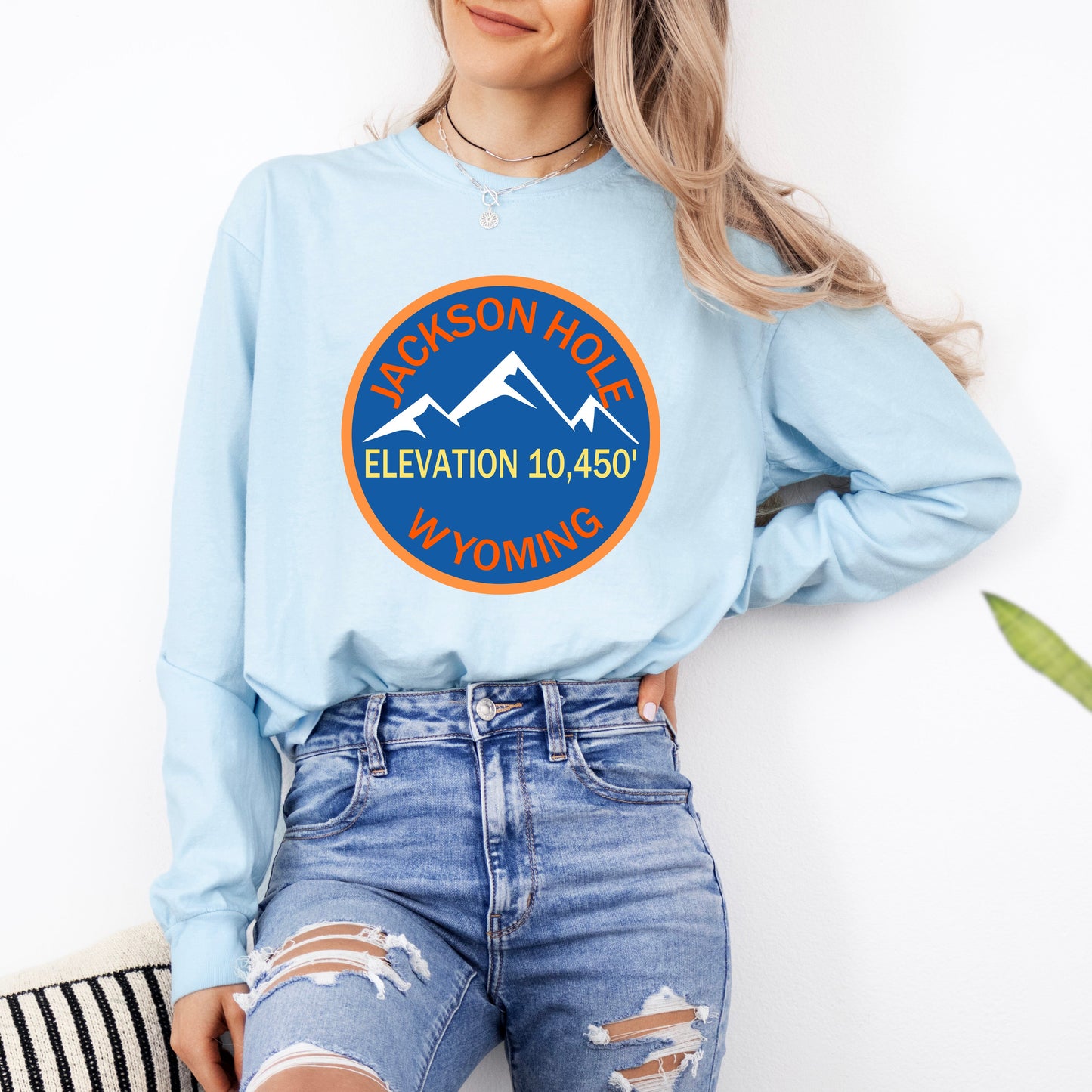 Jackson Hole Ski Resort | Garment Dyed Long Sleeve