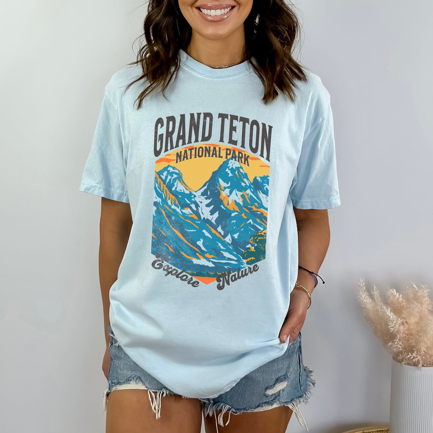 Grand Teton National Park Explore More | Garment Dyed Tee