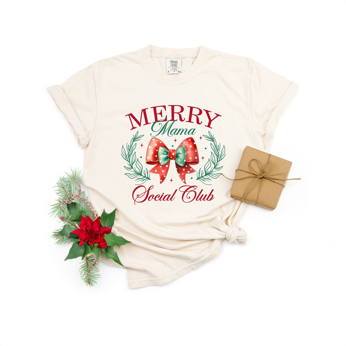 Coquette Merry Mama Social Club | Garment Dyed Tee