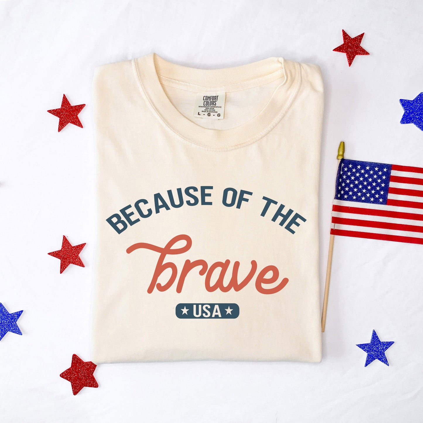 Brave USA | Garment Dyed Short Sleeve Tee