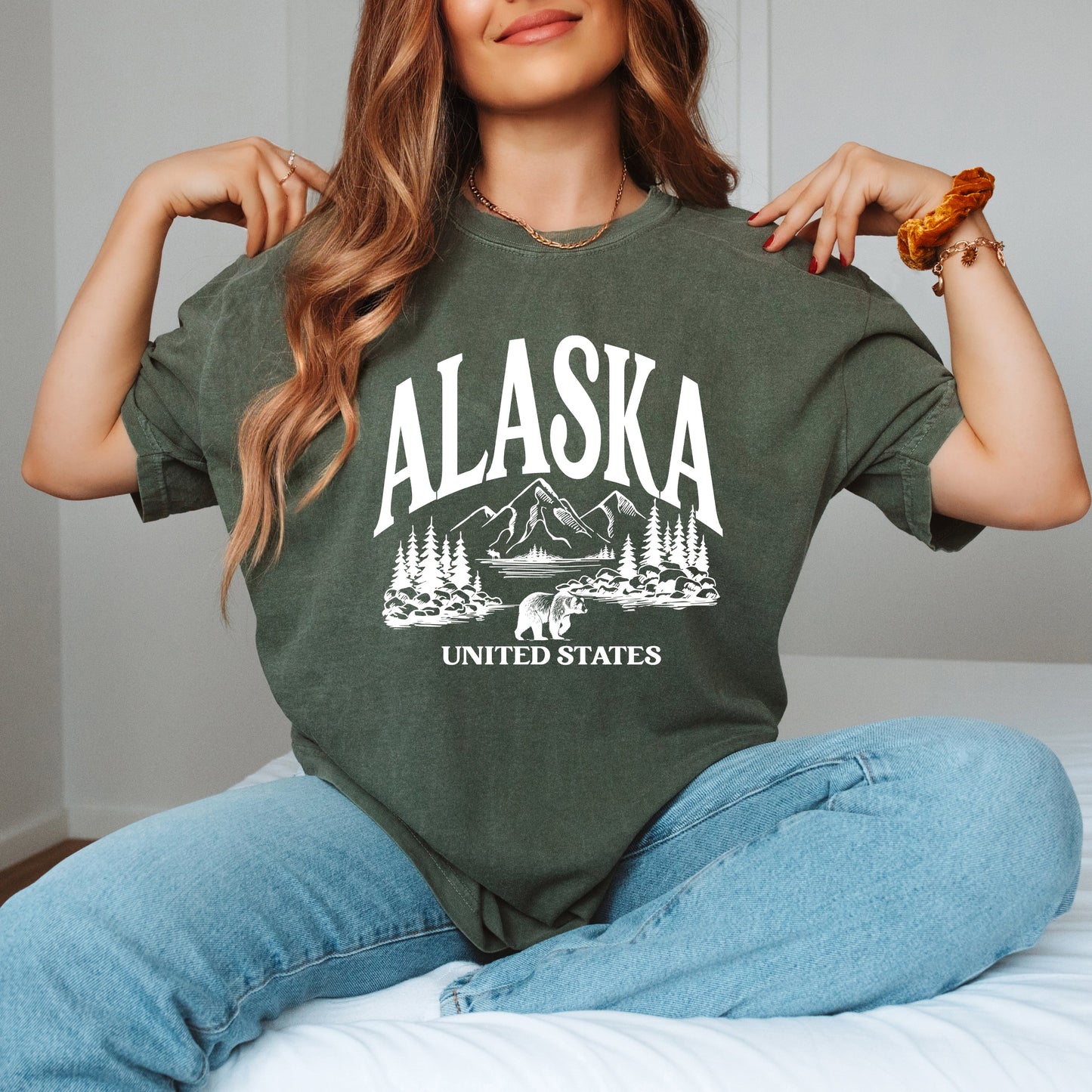 Alaska Forest Scene | Garment Dyed Tee