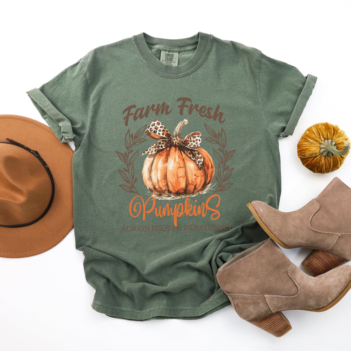 Coquette Farm Fresh Pumpkin | Garment Dyed Tee